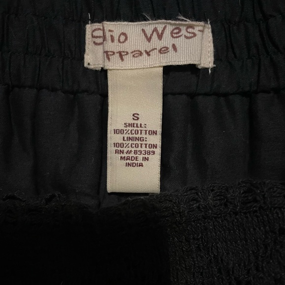 Studio West Apparel Women’s Sz Small Long Maxi Black Bohemian Skirt - Picture 5 of 5